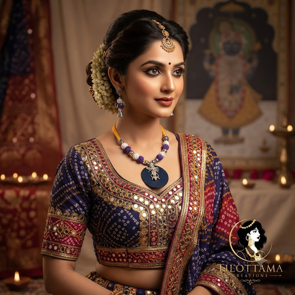 Shakti Raga Handcrafted Necklace and Earring Set