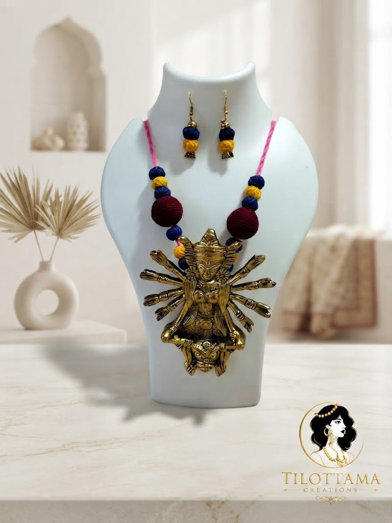 Trishakti Divine Brass Necklace Set
