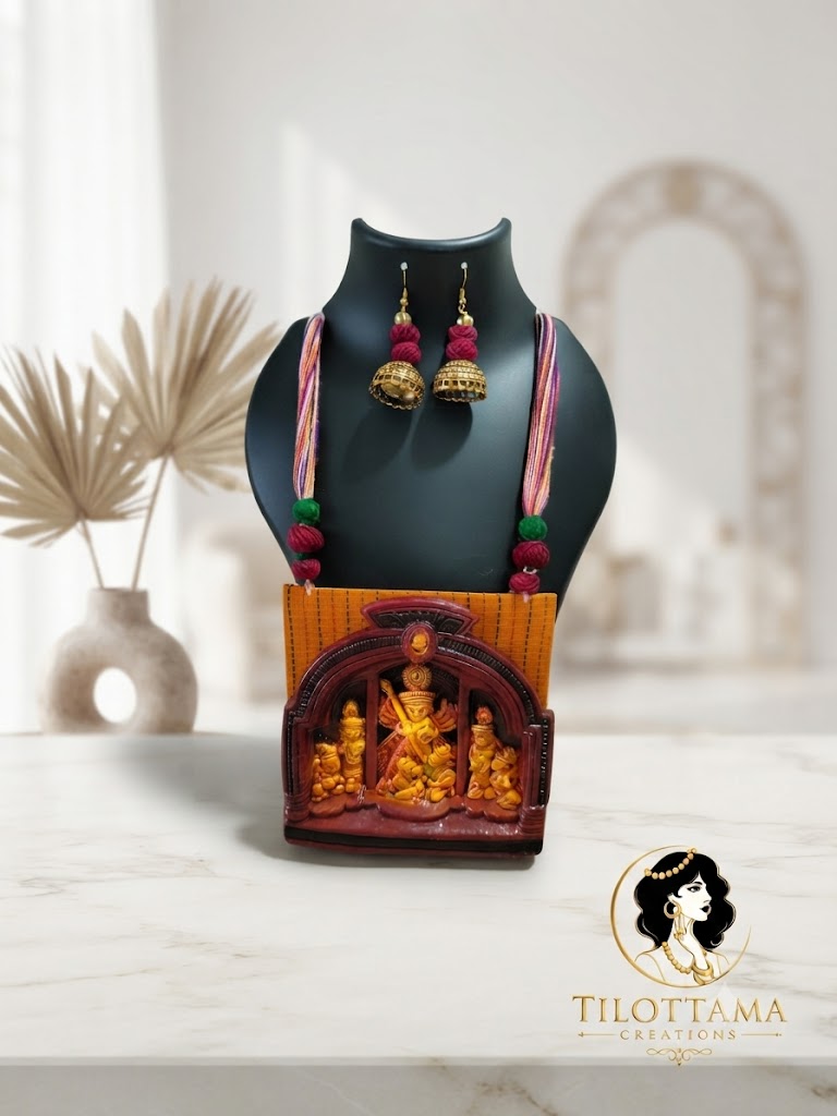 Devi Mandap Handcrafted Terracotta Necklace Set