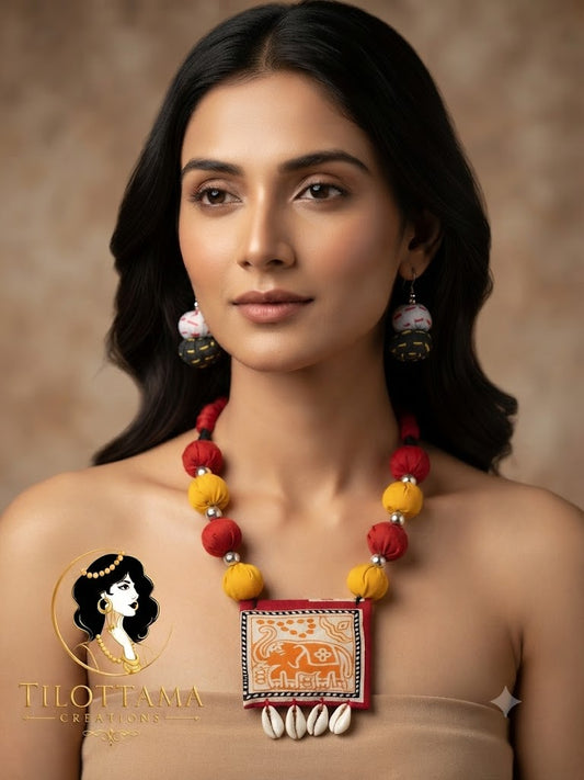 The 'Gaja' Tribal Folk Art Necklace
