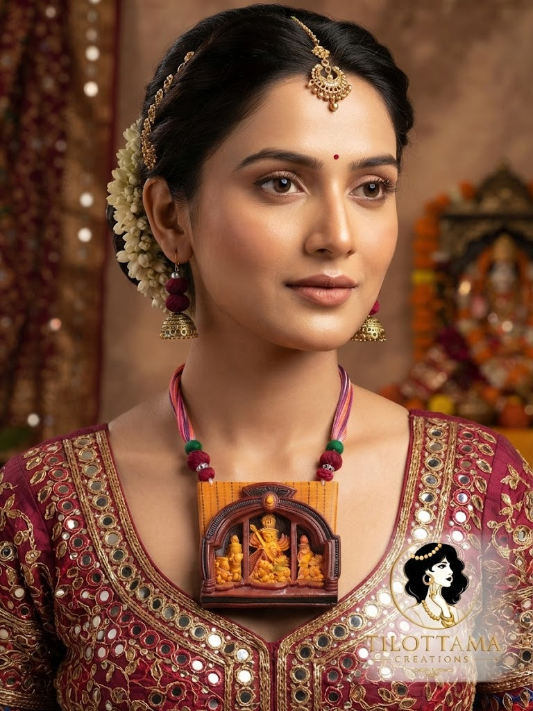 Devi Mandap Handcrafted Terracotta Necklace Set