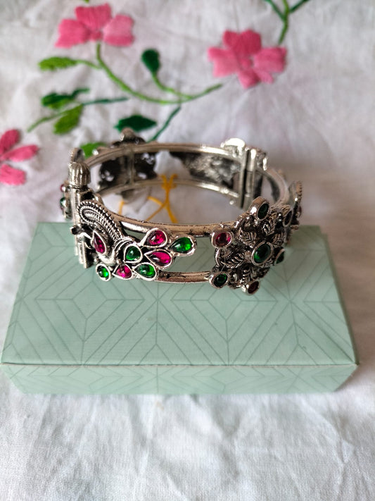 Peacock Meenakari Fusion Kada