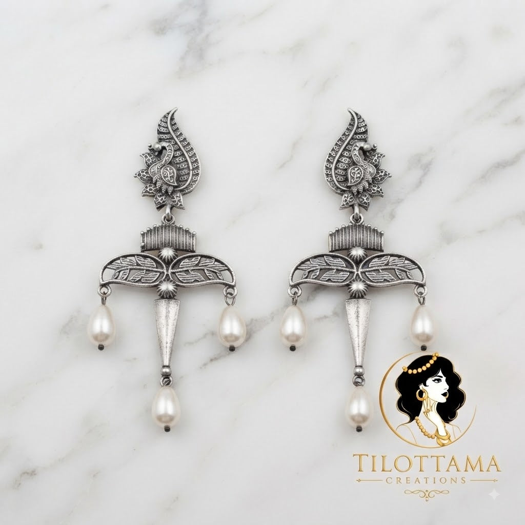 Royal Heritage Pearl Drop Earrings