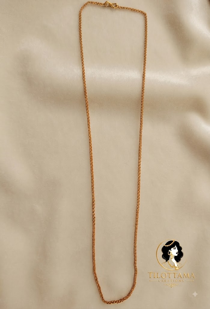 Gleaming Textured Golden Chain
