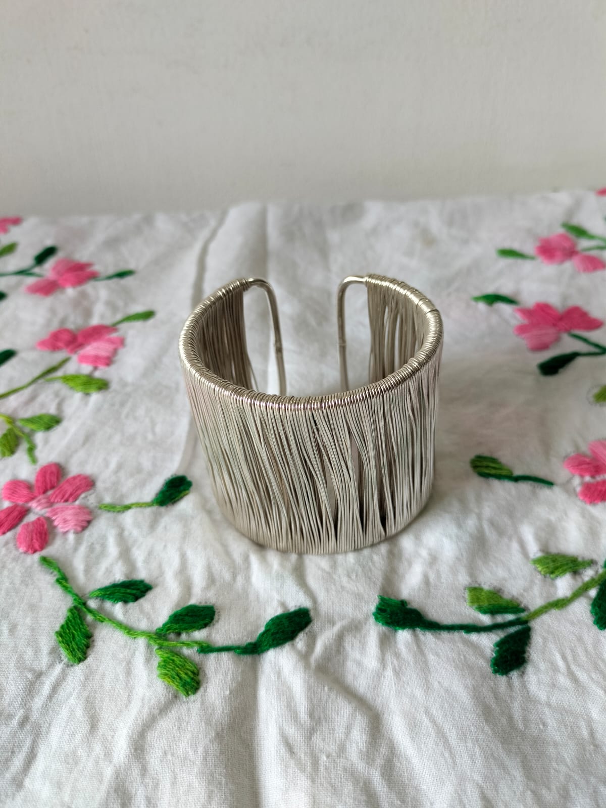 The Argent Harp Cuff