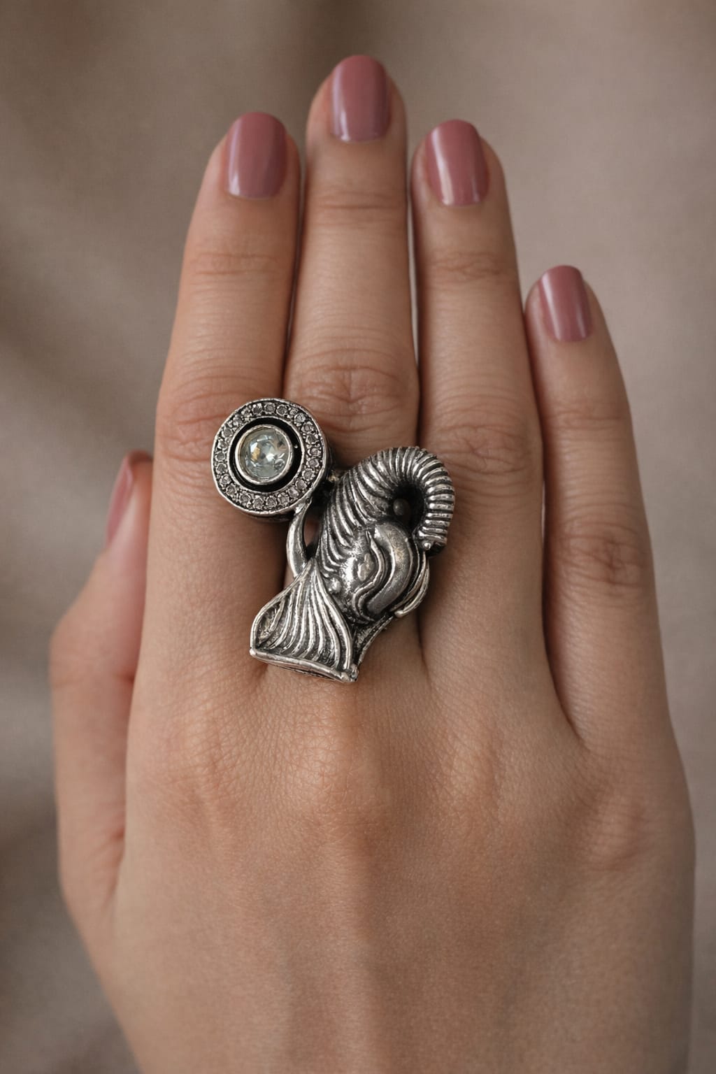 The Gaja Halo Statement Ring