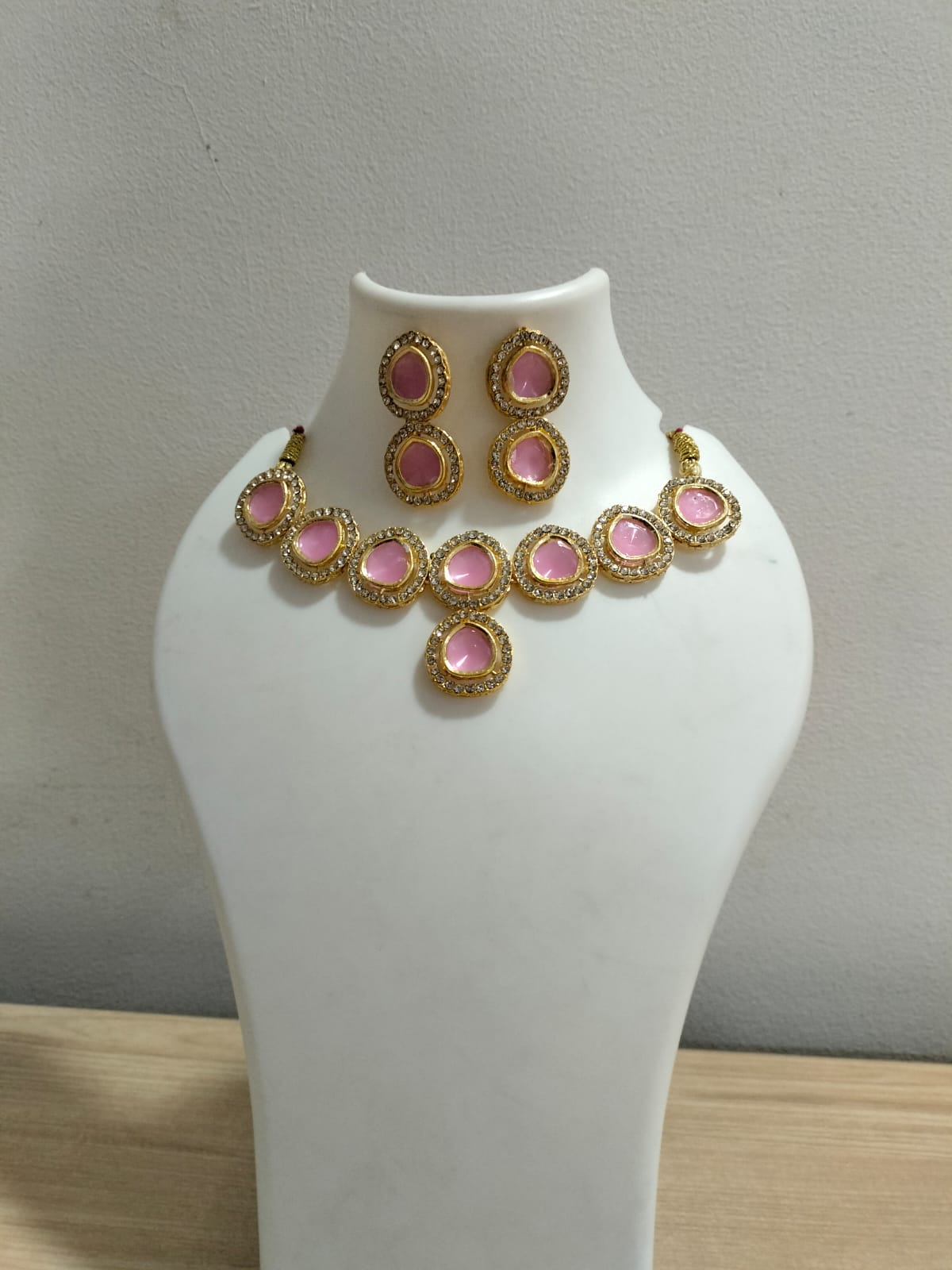 The Rose Quartz Halo Set