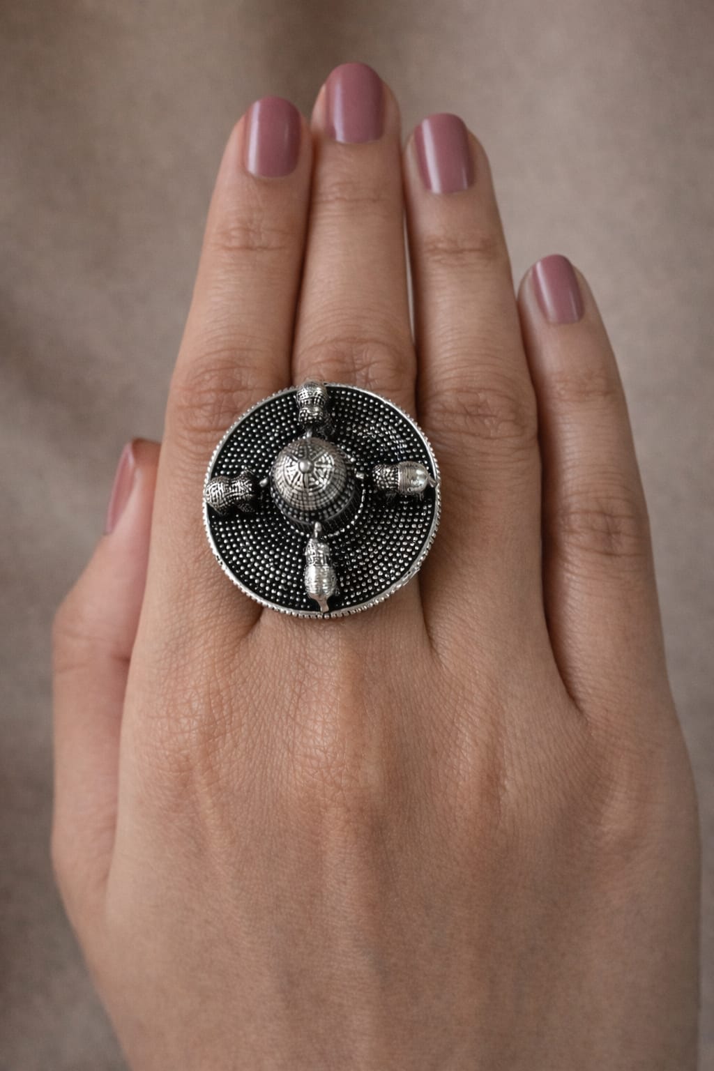 The Ashoka Pillar Mandala Ring