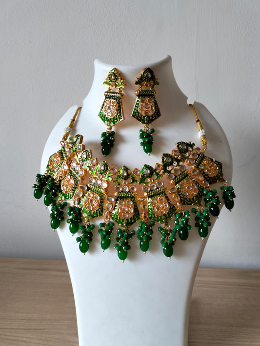 The Emerald Enamel Heritage Choker