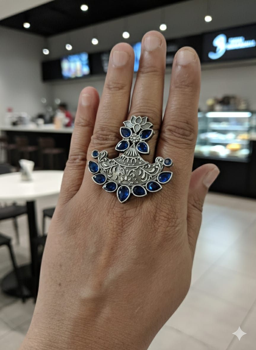 The Emerald Radiance Mandala Ring