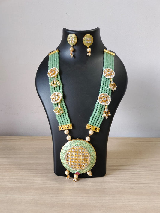 The Azure Bloom Meenakari Set