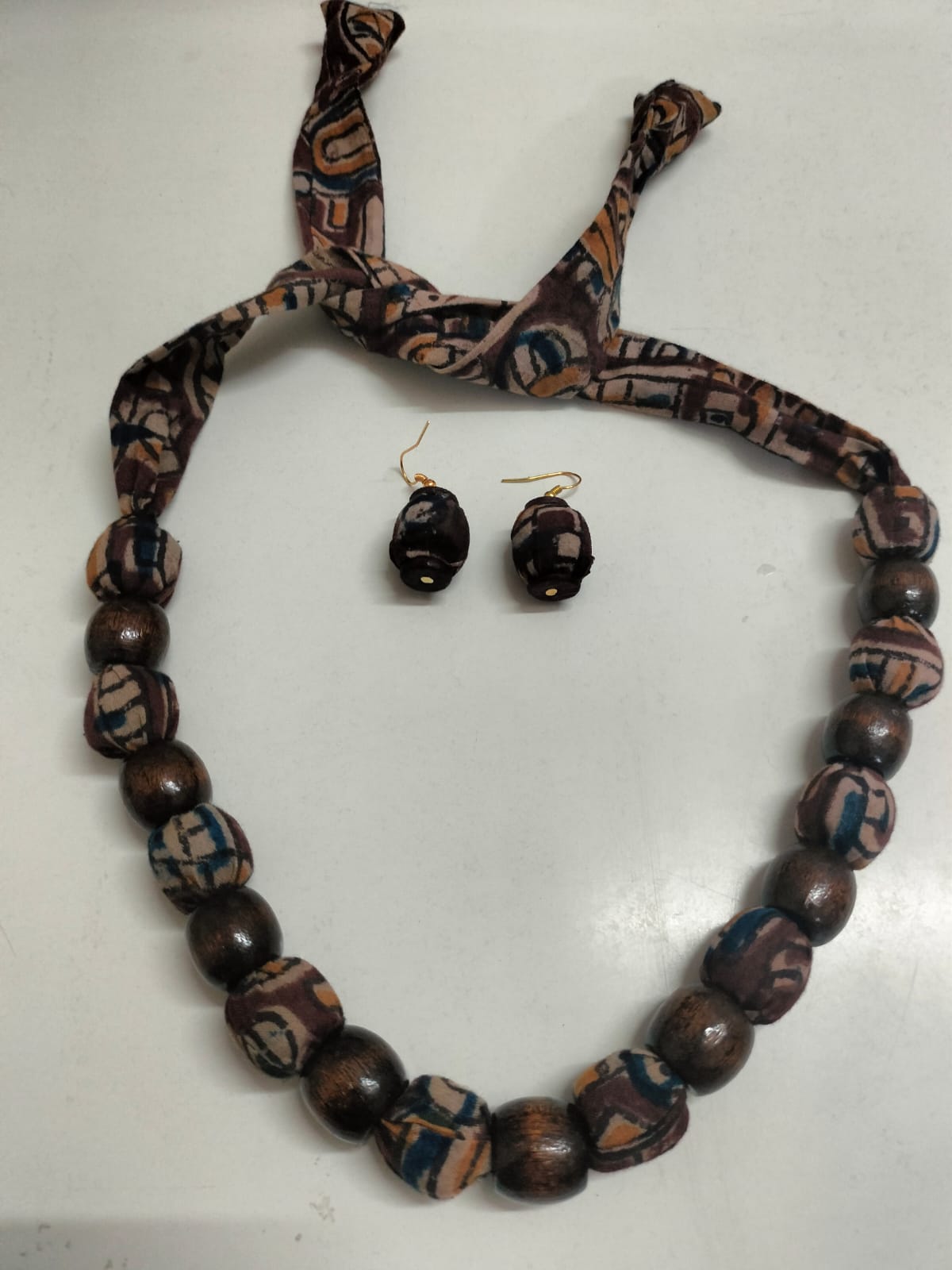 Mosaic Earth Fabric-Tie Set