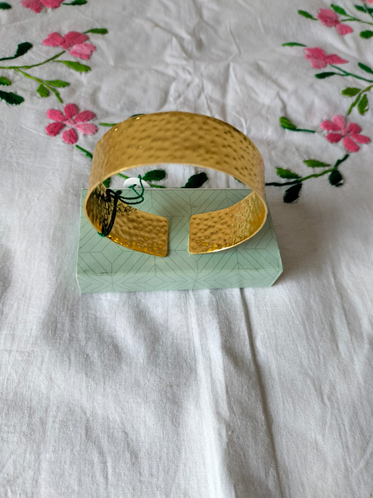 The Aurelian Glow Hammered Cuff