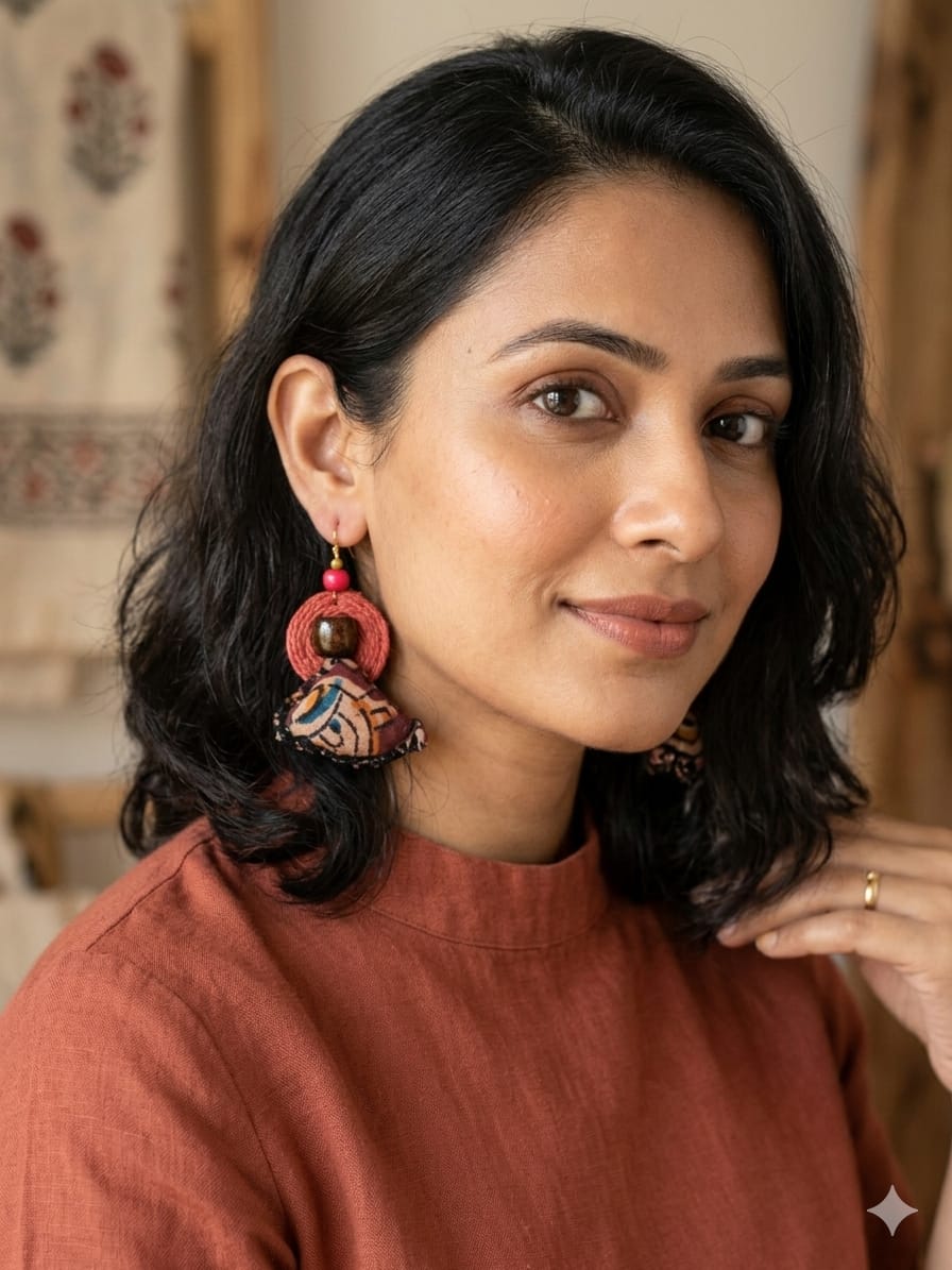 The Crimson Kalamkari Charms