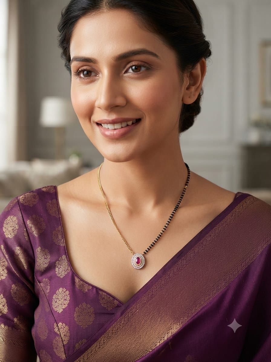 The Crimson Halo Mangalsutra