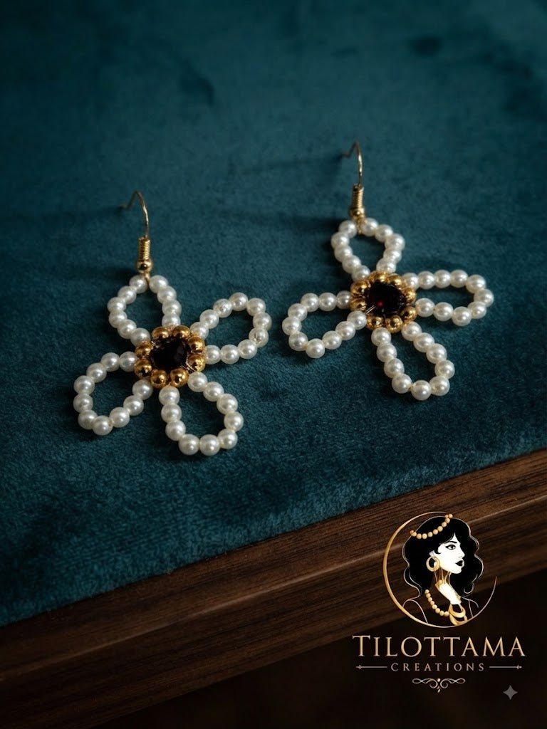 Aurora Pearl Bloom Earrings