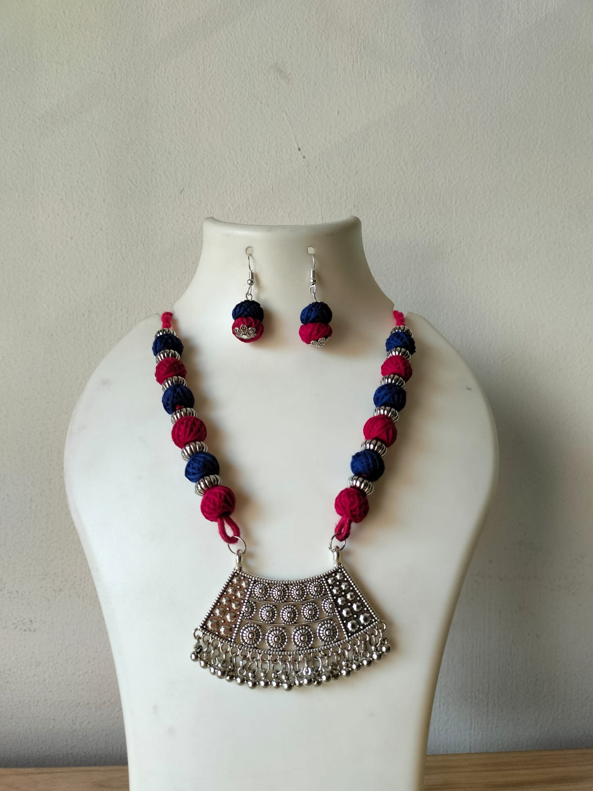 Royal Crimson & Navy Oxidized Set