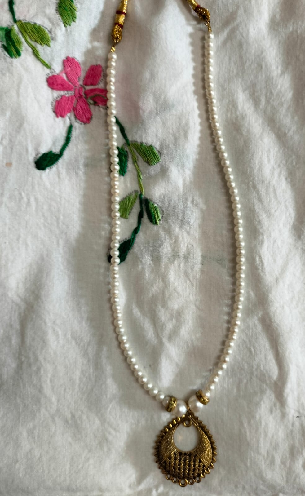 The Ethereal Gilded Drop Necklace