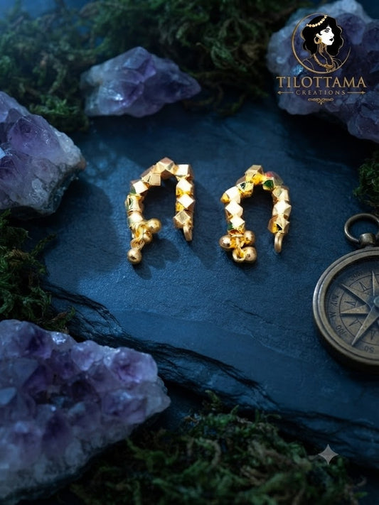 The Solstice Golden Drop Ear Cuff