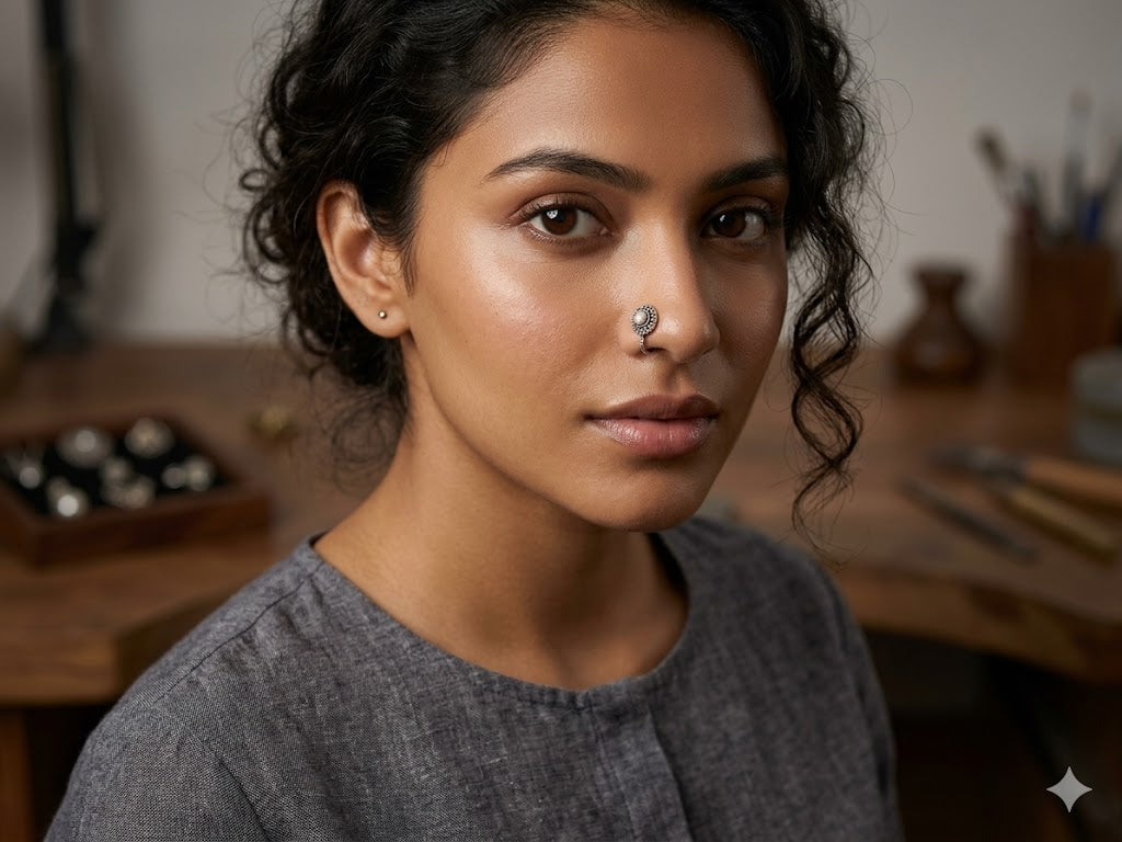 The "Vintage Pearl" Nose Pin