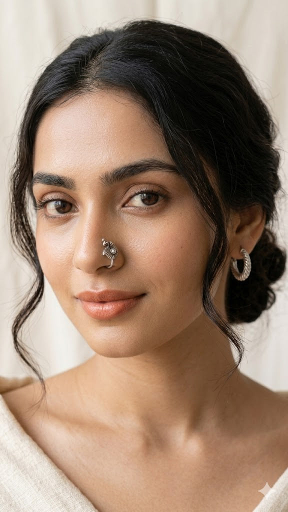 The Matsya Clip-On Nose Cuff