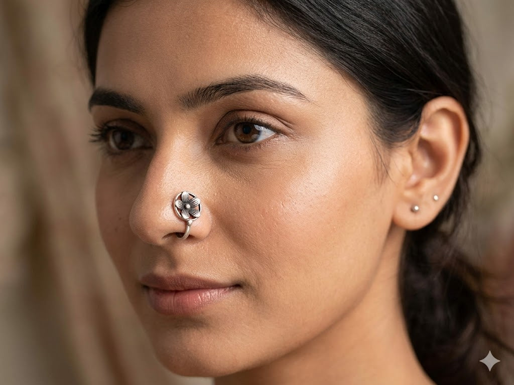 The Gulmohar Blossom Nose Cuff