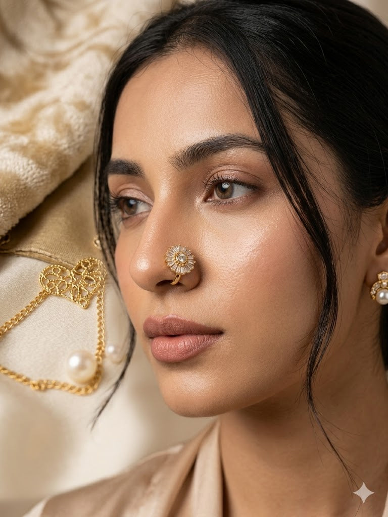 The Surya Baguette Nose Cuff