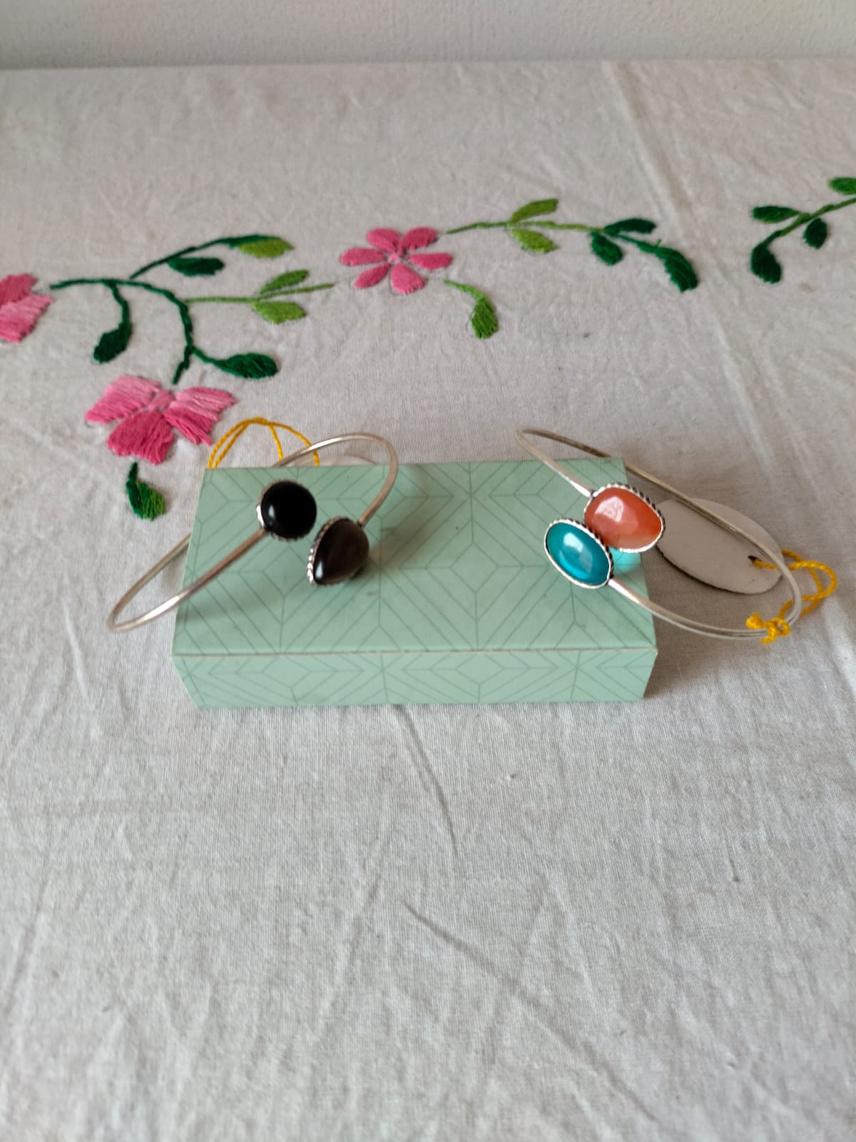 Vibrant Duo Bypass Bangles