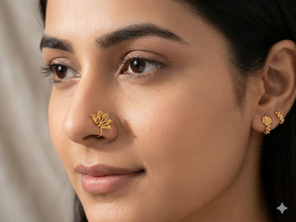 The Suvarna Patra Nose Cuff