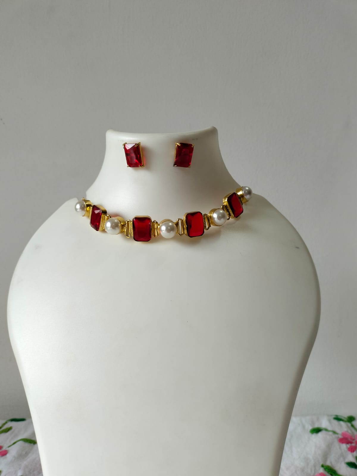 The Ruby & Pearl Regal Choker