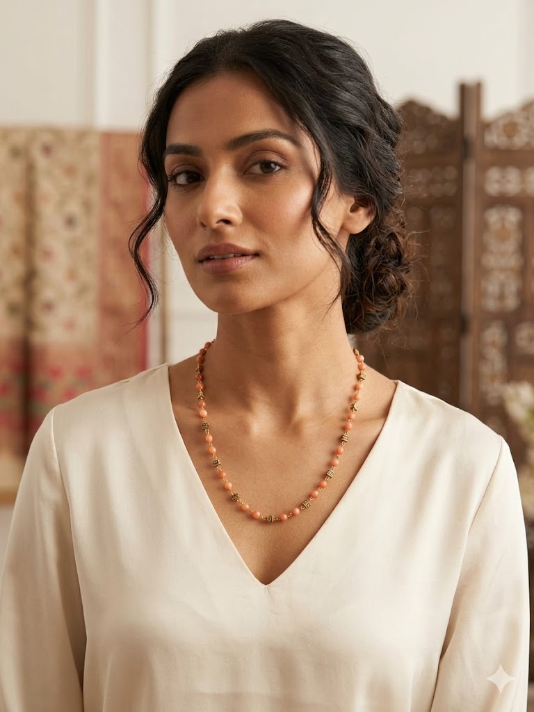 The Peach Sorbet Beaded Chain