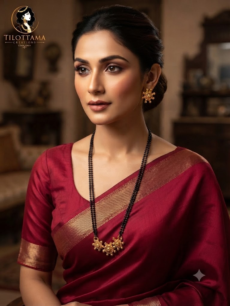 Suvarna Lotus Mangalsutra Set