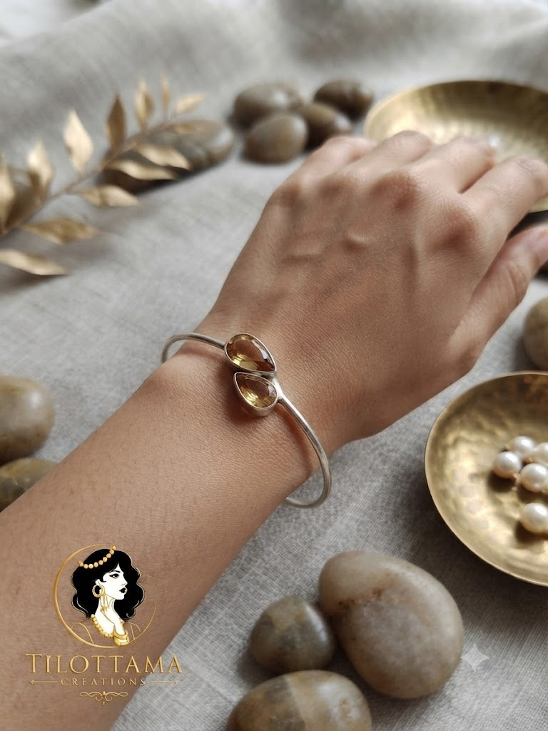 Gemstone Bypass Bangles.