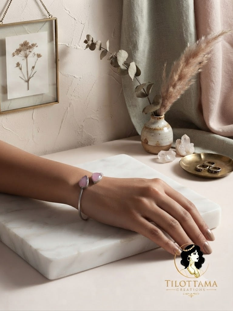 Gemstone Bypass Bangles.