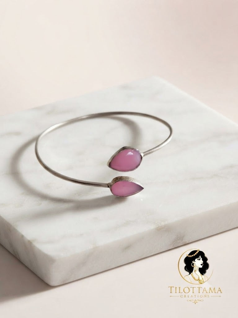 Gemstone Bypass Bangles.