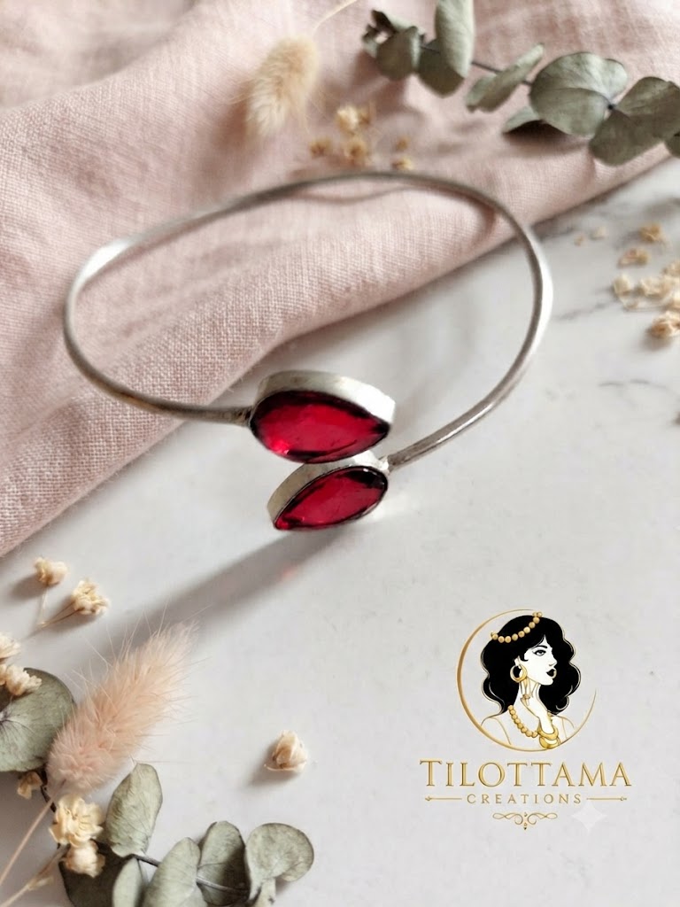 Gemstone Bypass Bangles.
