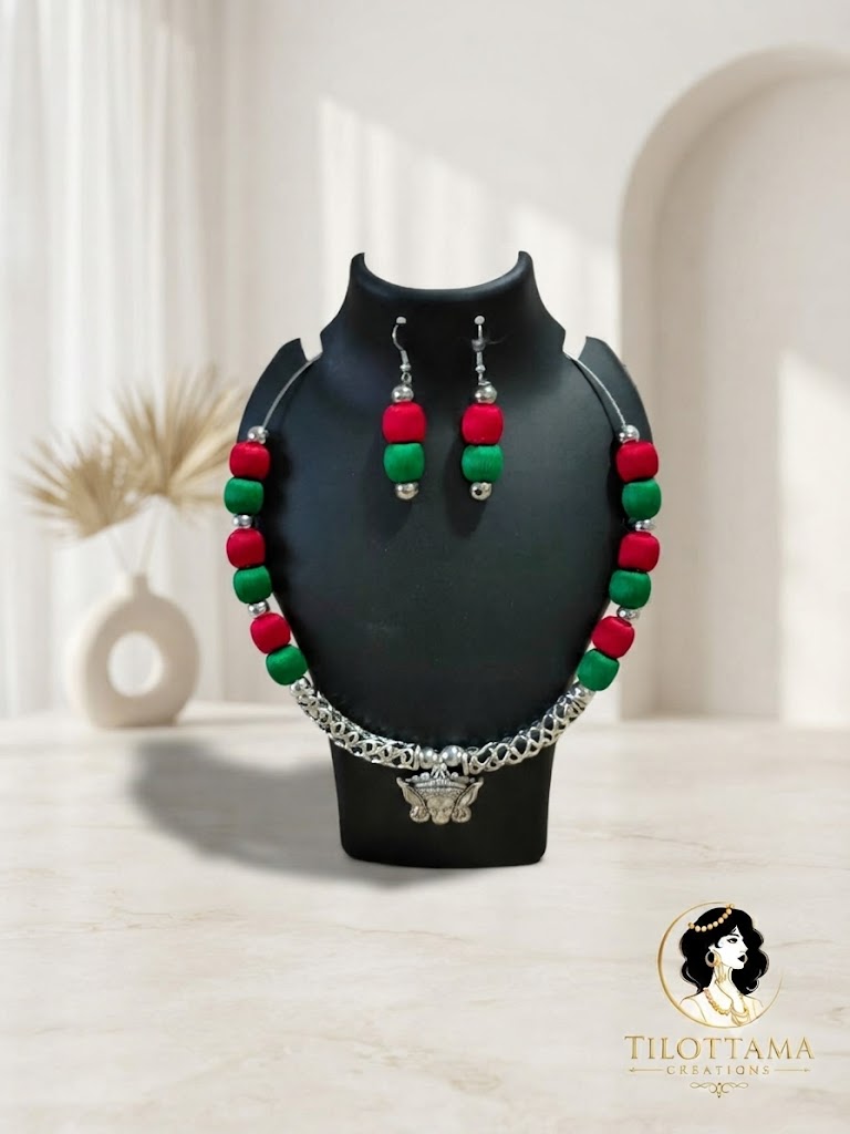 Swara Shakti Handcrafted Thread Jewelry Set