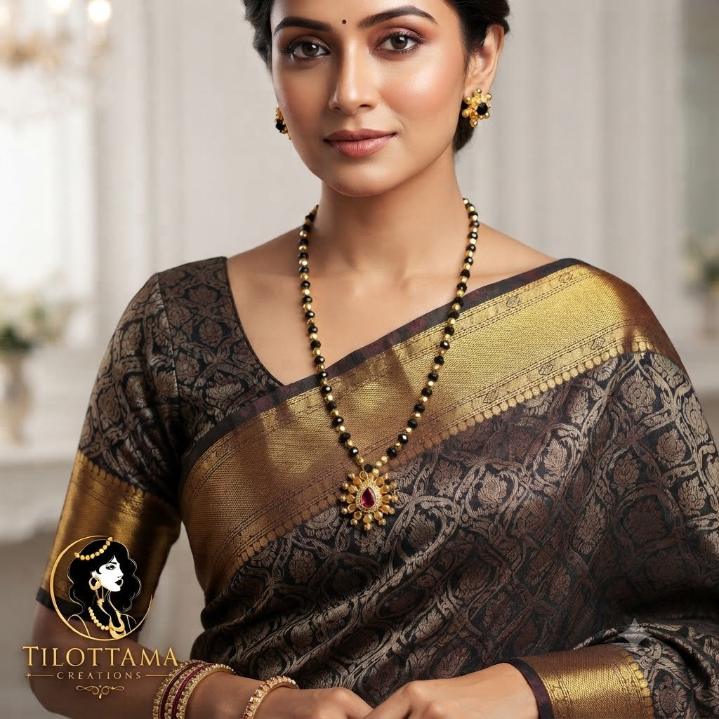 The Royal Amrapali Ashtapailu beads mangalsutra Set