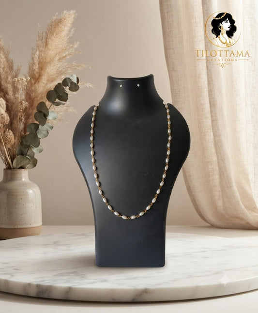 The Seraphina Pearl Link Necklace