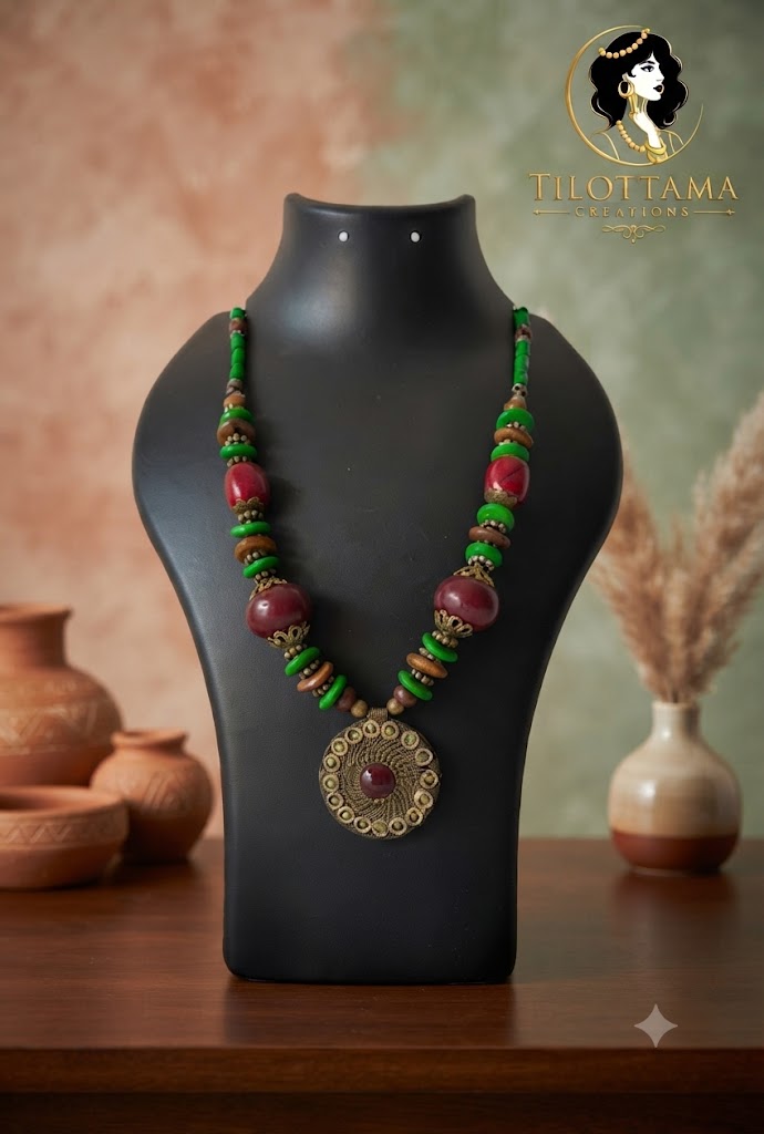 Antique Mandala Medallion Necklace