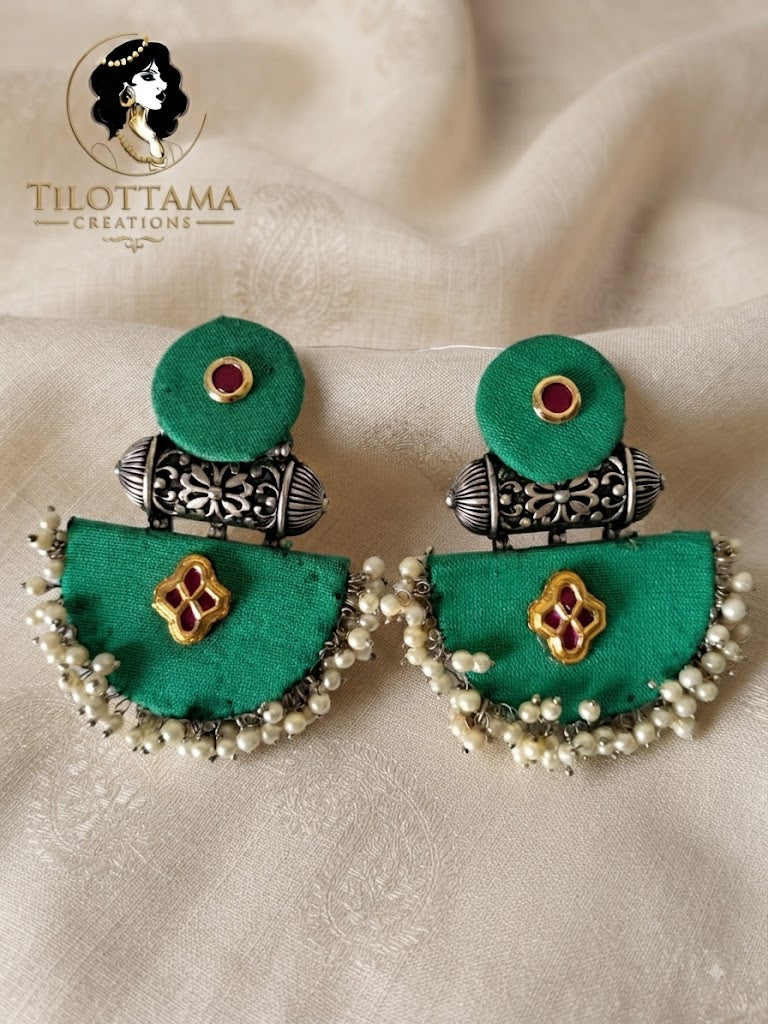 The Emerald Fabric Filigree Drops