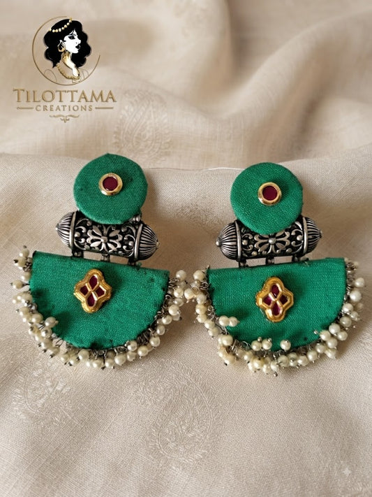 The Emerald Fabric Filigree Drops