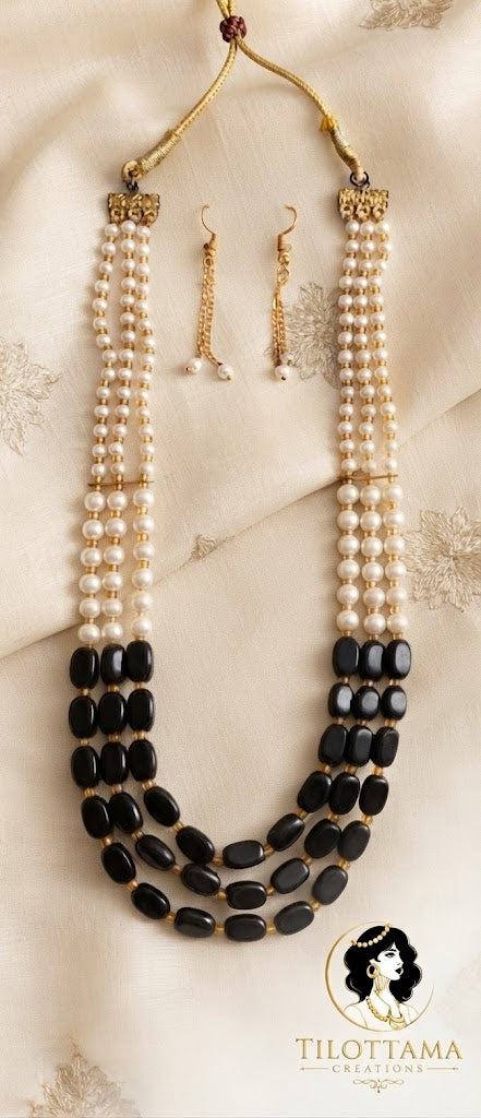 Black & White Pearl Mala