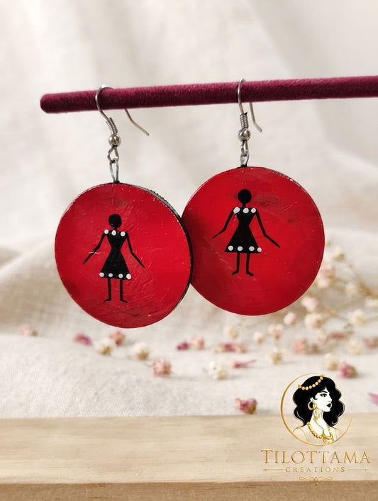 The "Crimson Maiden" Hand-Painted Drops