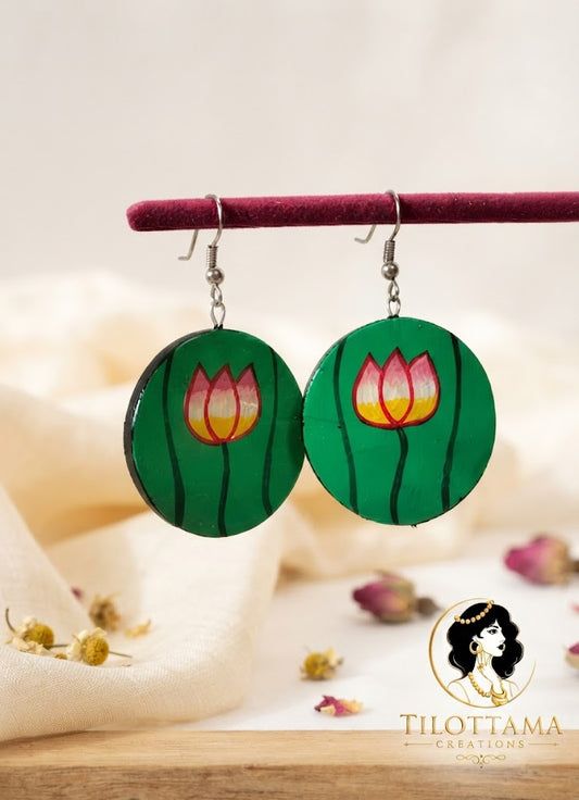 The "Emerald Meadow" Embroidered Studs