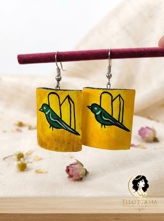 The "Sun-Kissed Songbird" Beaded Drops