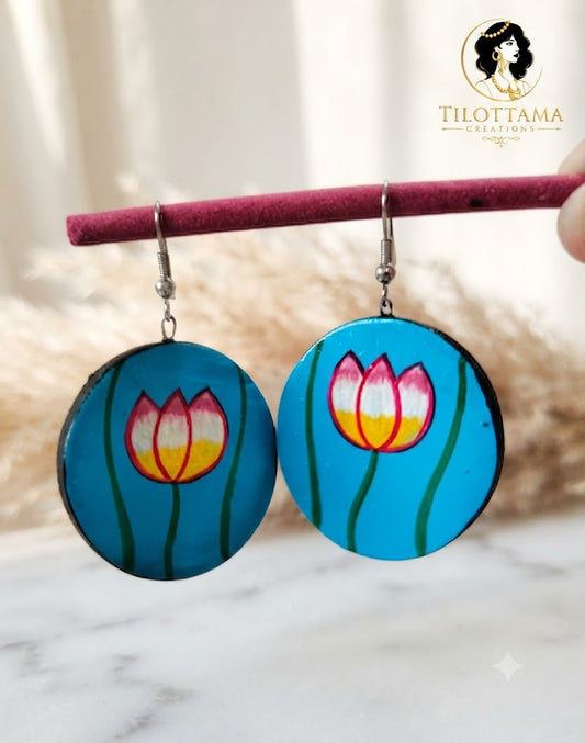 The "Azure Lotus" Hand-Painted Drops