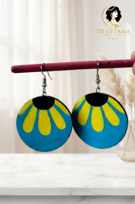 The "Sunflower Sky" Hand-Painted Discs
