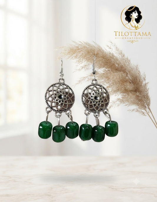 Aquamarine Harmony Bloom Earrings