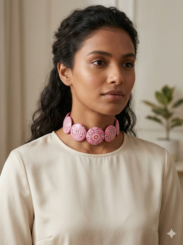 The Blush Botanical Choker